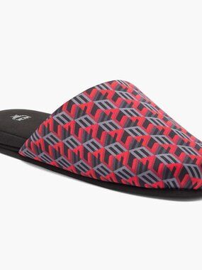 MCM Men’s Logo Red Room Slippers Size Large US 13 NEW New in box